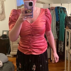 Marc New York puffy sleeve top- M